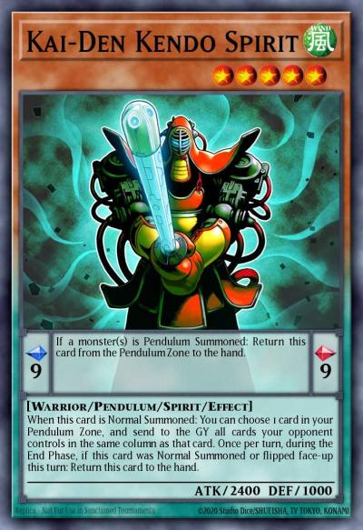 Kai-Den Kendo Spirit Common FLOD-EN000 Flames of Destruction Yugioh card