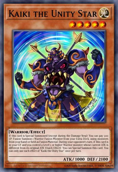 Kaiki the Unity Star Ultra Rare BLRR-EN038 Battles of Legend Relentless Revenge Yugioh card
