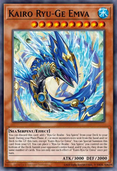 Kairo Ryu-Ge Emva Super Rare CRBR-EN032 Crossover Breakers Yugioh card