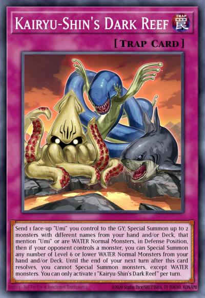 Kairyu-Shins Dark Reef Rare LED9-EN022 Legendary Duelists Duels From the Deep Yugioh card