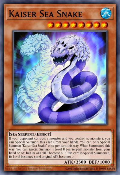 Kaiser Sea Snake Common MP18-EN025 2018 Mega-Tin Mega Pack Yugioh card
