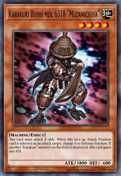 Karakuri Bushi mdl 6318 Muzanichiha Rare STBL-EN023 Starstrike Blast Yugioh card