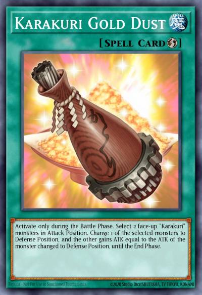 Karakuri Gold Dust Common STOR-EN053 Storm of Ragnarok Yugioh card