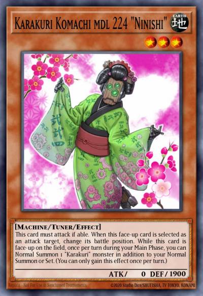 Karakuri Komachi mdl 224 Ninishi Common EXVC-EN030 Extreme Victory Yugioh card