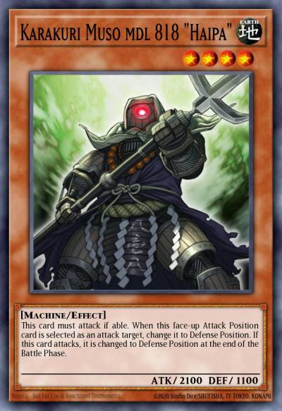 Karakuri Muso mdl 818 Haipa Ultimate Rare STOR-EN083 Storm of Ragnarok Yugioh card