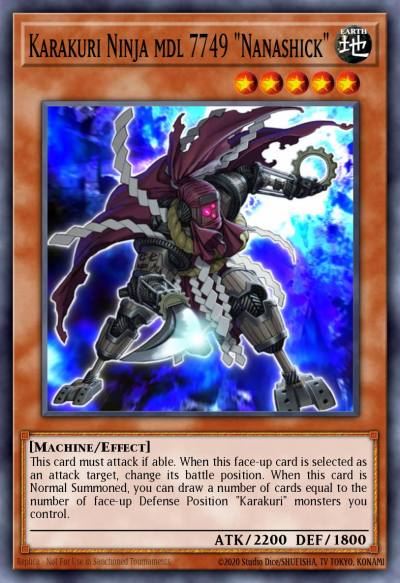 Karakuri Ninja mdl 7749 Nanashick Common EXVC-EN031 Extreme Victory Yugioh card