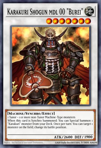Karakuri Shogun mdl 00 Burei Super Rare CT10-EN009 2013 Collectible Tins Wave 1 Yugioh card