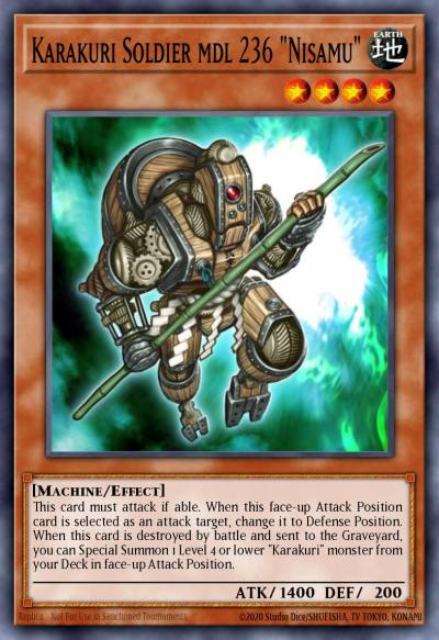 Karakuri Soldier mdl 236 Nisamu Common STBL-EN019 Starstrike Blast Yugioh card