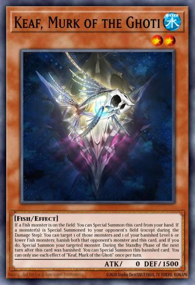 Keaf Murk of the Ghoti Super Rare PHNI-EN015 Phantom Nightmare Yugioh card