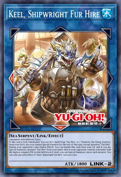 Keel, Shipwright Fur Hire Common BPRO-EN050 Burst Protocol Yugioh card
