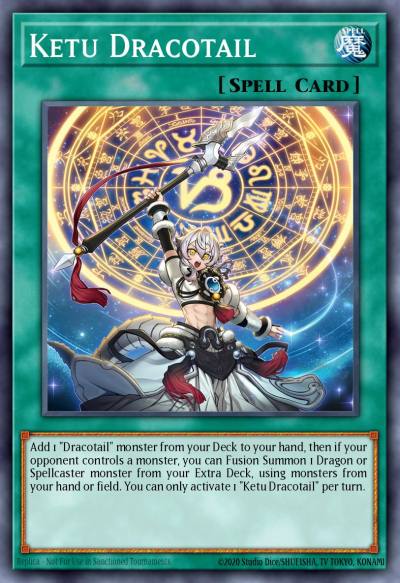 Ketu Dracotail Super Rare JUSH-EN008 Justice Hunters Yugioh card