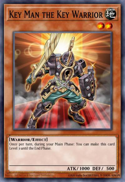 Key Man the Key Warrior Common YS11-EN009 Starter Deck Dawn of the Xyz Yugioh card