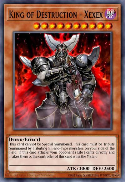 King of Destruction - Xexex Ultra Rare WCS-EN501 Yu-Gi-Oh! World Championship 2005 prize cards Yugioh card