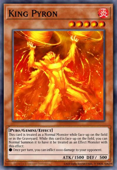 King Pyron Common TAEV-EN026 Tactical Evolution Yugioh card