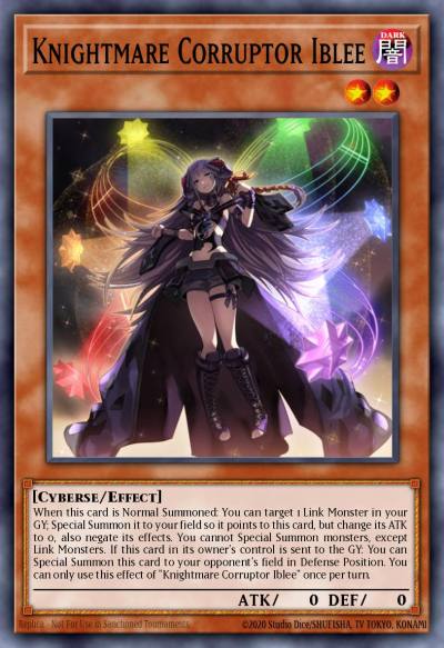 Knightmare Corruptor Iblee Ultra Rare MP19-EN011 2019 Gold Sarcophagus Tin Mega Pack Yugioh card