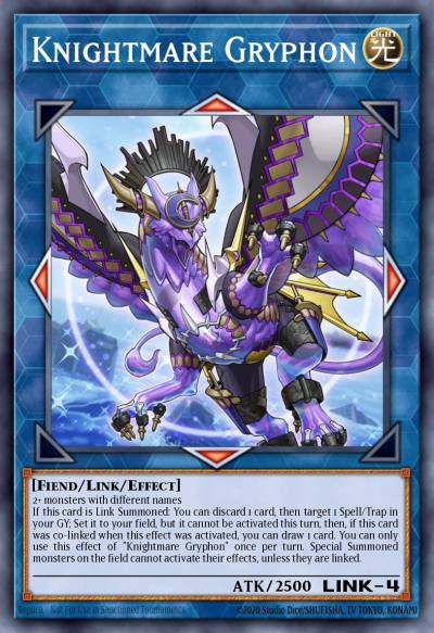 Knightmare Gryphon Ultra Rare MP19-EN029 2019 Gold Sarcophagus Tin Mega Pack Yugioh card
