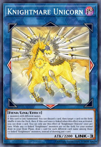 Knightmare Unicorn Ultra Rare MP19-EN028 2019 Gold Sarcophagus Tin Mega Pack Yugioh card