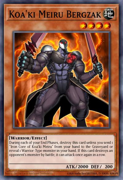 Koaki Meiru Bergzak Secret Rare TSHD-EN099 The Shining Darkness Yugioh card