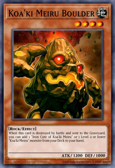 Koaki Meiru Boulder Common ANPR-EN018 Ancient Prophecy Yugioh card