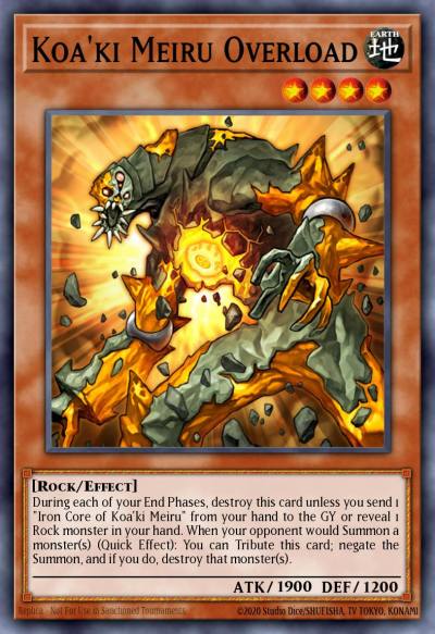 Koaki Meiru Overload Super Rare SESL-EN051 Secret Slayers Yugioh card