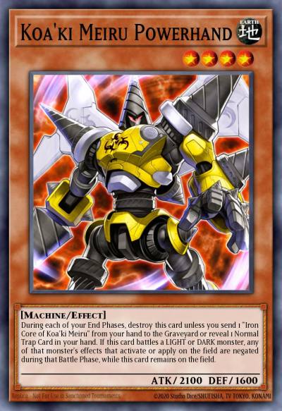 Koaki Meiru Powerhand Super Rare RGBT-EN022 Raging Battle Yugioh card
