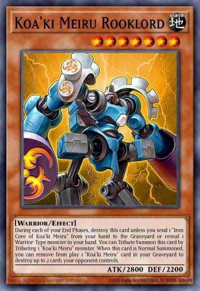 Koaki Meiru Rooklord Super Rare SOVR-EN028 Stardust Overdrive Yugioh card