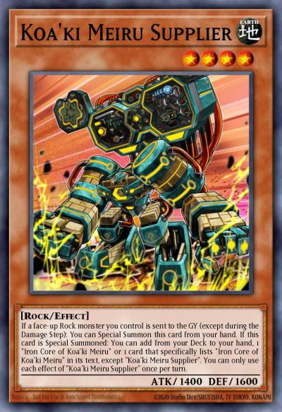 Koaki Meiru Supplier Secret Rare BLCR-EN080 Battles of Legend Crystal Revenge Yugioh card