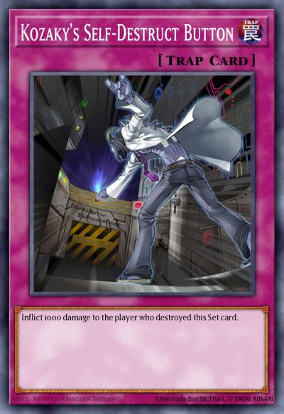 Kozakys Self-Destruct Button Rare DR3-EN232 Dark Revelation Volume 3 Yugioh card