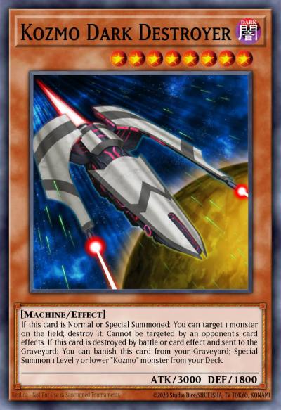 Kozmo Dark Destroyer Secret Rare DOCS-EN085 Dimension of Chaos Yugioh card