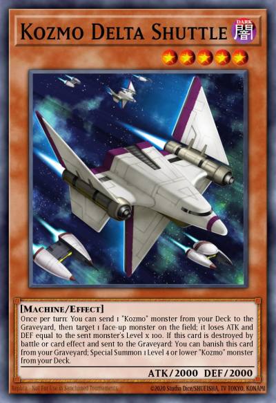 Kozmo Delta Shuttle Common BOSH-EN084 Breakers of Shadow Yugioh card