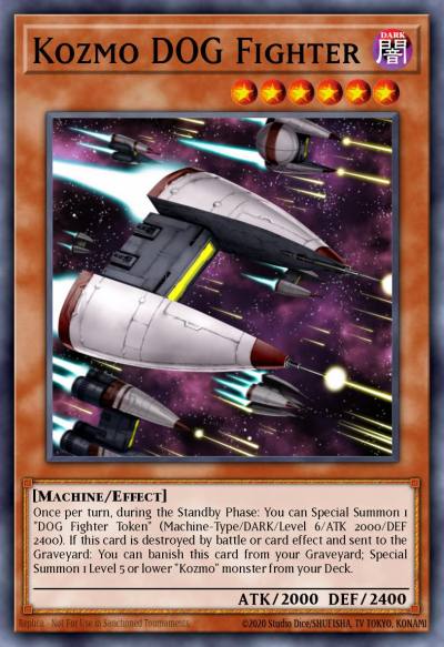 Kozmo DOG Fighter Super Rare DOCS-EN084 Dimension of Chaos Yugioh card