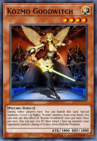 Kozmo Goodwitch Super Rare CORE-EN083 Clash of Rebellions Yugioh card