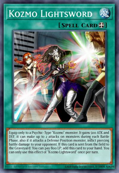 Kozmo Lightsword Common DOCS-EN086 Dimension of Chaos Yugioh card