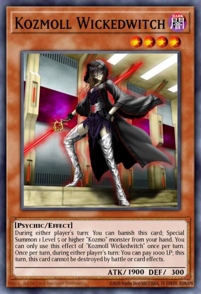 Kozmoll Wickedwitch Common DOCS-EN083 Dimension of Chaos Yugioh card