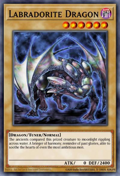 Labradorite Dragon Super Rare SHSP-EN001 Shadow Specters Yugioh card