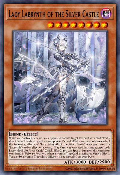 Lady Labrynth of the Silver Castle Prismatic Secret Rare MP23-EN177 25th Anniversary Tin Dueling Heroes Mega Pack Yugioh card