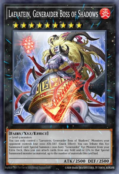 Laevatein Generaider Boss of Shadows Ultra Rare PHHY-EN047 Photon Hypernova Yugioh card