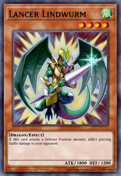 Lancer Lindwurm Common YS15-ENL07 Dark Legion Starter Deck Yugioh card