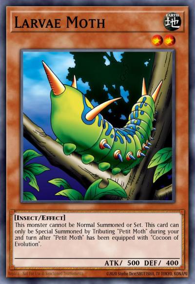 Larvae Moth Common DB1-EN144 Dark Beginning 1 Yugioh card