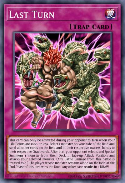 Last Turn Common DB-EN97 Dark Beginning 2 Yugioh card