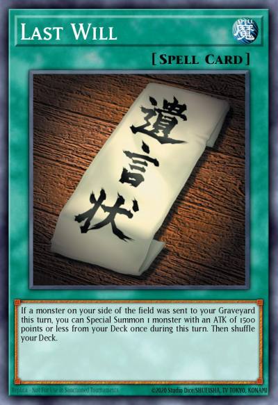 Last Will Common SDY-039 Starter Deck Yugi Yugioh card