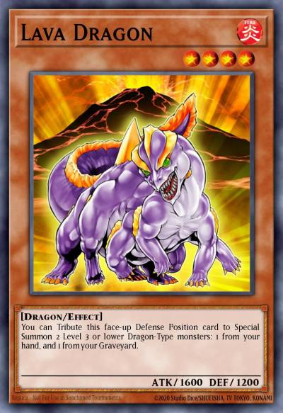 Lava Dragon Common RGBT-EN037 Raging Battle Yugioh card