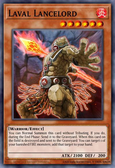 Laval Lancelord Common SDOK-EN008 Onslaught of the Fire Kings Structure Deck Yugioh card