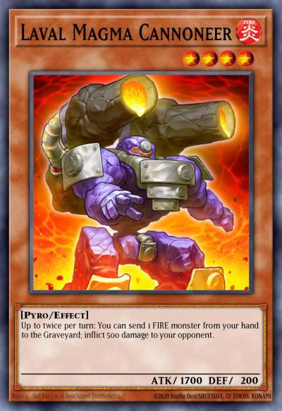 Laval Magma Cannoneer Common GENF-EN026 Generation Force Yugioh card