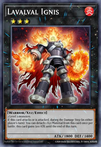 Lavalval Ignis Shatterfoil Rare BP03-EN120 Battle Pack 3 Monster League Yugioh card