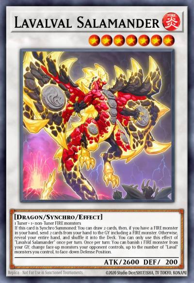 Lavalval Salamander Ultra Rare GFTP-EN003 Ghosts From the Past Yugioh card