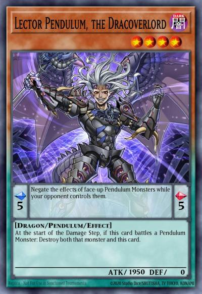 Lector Pendulum the Dracoverlord Ultra Rare MP17-EN014 2017 Mega-Tin Mega Pack Yugioh card