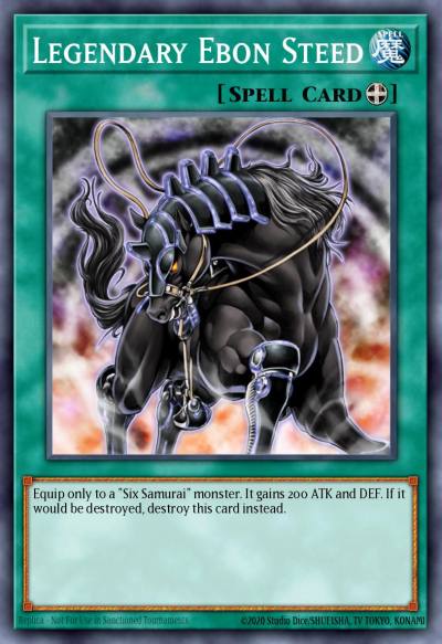Legendary Ebon Steed Common STON-EN040 Strike of Neos Yugioh card