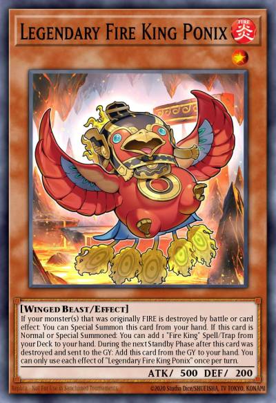 Legendary Fire King Ponix Starlight Rare MP25-EN048 2025 Mega-Pack Tin Yugioh card