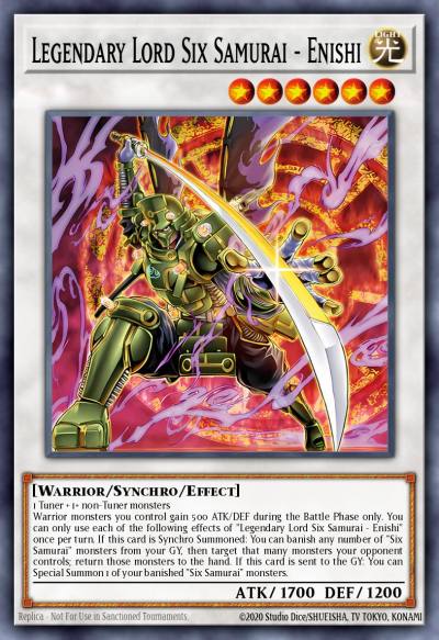 Legendary Lord Six Samurai - Enishi Ultra Rare MP25-EN247 2025 Mega-Pack Tin Yugioh card
